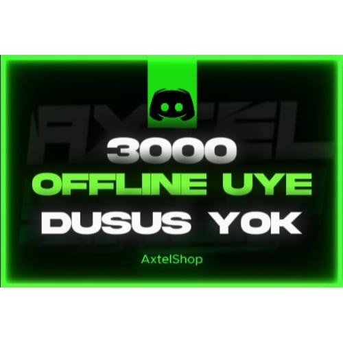  ⭐DISCORD 3000 OFFLINE ÜYE⭐